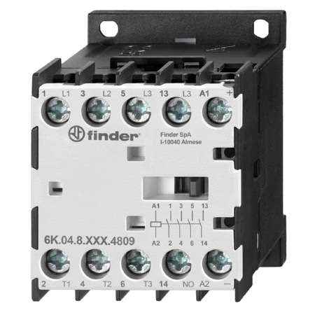 Мини-контактор 9А 4НО 24В DC AgSnO2 (РФ)