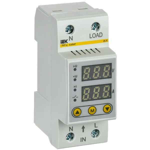 Реле напряжения и тока 1 фаз. 25А 36мм РНТ-д IEK (РФ)