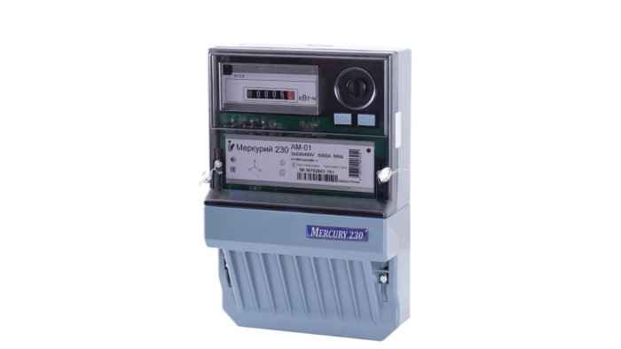 Счетчик электроэнергии 3ф. 230/400В 10(100) кл.т. 1,0 Меркурий 230 AM-02 (РФ)