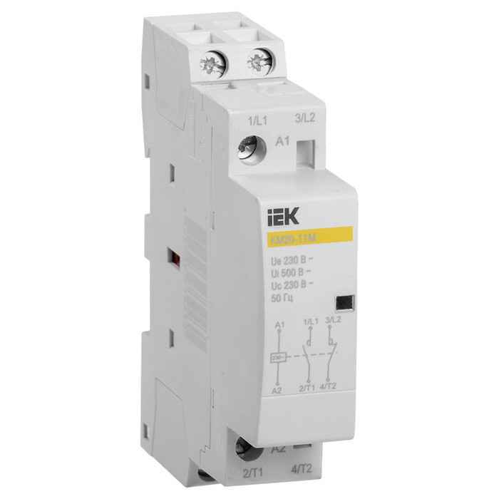 Контактор модульный 20А 1НО/1НЗ 230В КМ20-11М-AC IEK (РФ)