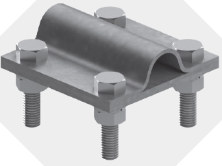 Соединитель "заземлитель-полоса" ø18мм AP (ИМП)